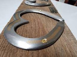 Tig Welded Horseshoe Heart With Silicone Bronze Inlay Bronze Leather Bracelet Metal