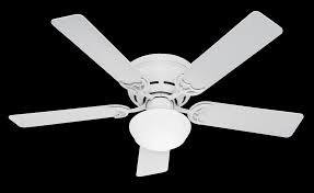 Fan body and blade finish. Hunter Low Profile Iii Plus 52 Indoor Flush Mount Ceiling Fan In White Lightsonline Com