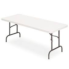 Realspace Folding Table Molded Plastic Top 29 H X 96 W X 30 D Platinum By Office Depot Officemax Folding Table Office Furniture Modern Outdoor Folding Table