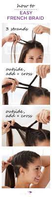 How To Easy French Braid Keep Hair Out Of Your Face At The Gym Or In The Yoga Studio With This C Hair Styles French Braids Tutorial Braiding Your Own Hair