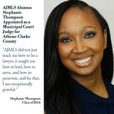 🎉 Congratulations to AJMLS alumna Hon. Stephanie Thompson ('14)