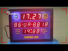 Sudah banyak jam digital masjid yang telah kami buat dan kirim ke. Jam Sholat Digital Tilawah Adzan Otomatis Youtube