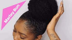 You can energize your hair style while protecting your natural hair. How To High Bun With Marley Hair Youtube