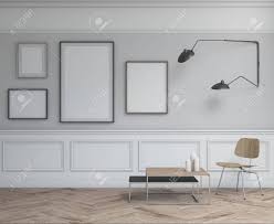 You can sense how everything feels cohesive and put together. 3d Interior Design Simple Scene With Frames 3d Modern Scandinavian Interior 3d Render Studio Interior Design Stock Photo Picture And Royalty Free Image Image 147826432