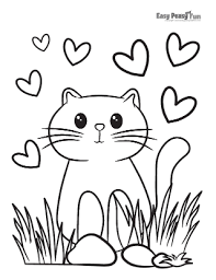 By the way there are many benefits of colorin pages: Cat Coloring Pages Easy Peasy And Fun