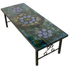 A bare coffee table isn't contributing to your interior design, so be sure you choose one with lots of room to the accent of your choice, a flower arrangement is an excellent choice, or even a small candlescape or silk plant. Belarti 1960s Wrought Iron Ceramic Tile Side Coffee Table For Sale At 1stdibs