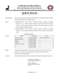 Contoh surat izin kegiatan kus untuk orang tua penuaan surat orang. Contoh Surat Tugas Pramuka Info Gtk
