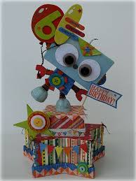 Basicgrey Altered Birthday Robot Centerpiece Basicgrey Blog Birthday Party Theme Decorations Little Monster Party Doodlebug Design