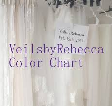 New Color Chart Color Swatch For Wedding Veils Of Veilsbyrebecca