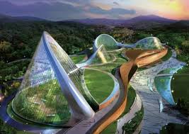 South Korea Unveils Stunning Eco Dome Environmental Center Green Architecture Futuristic Architecture Architecture