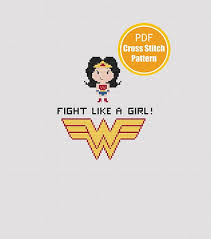 Browse by theme and level to find the design of your dreams! Wonder Woman Cross Stitch Fight Like A Girl Feminist Cross Stitch Cross Stitch Embroidery Cross Stitch Patterns