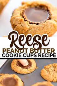 Cookies Made From Reese Peanut Butter Cups And Your Favorite Peanut Butter Co Cookie Cups Recipe Cookies Recipes Easy Peanut Butter Peanut Butter Cookie Recipe