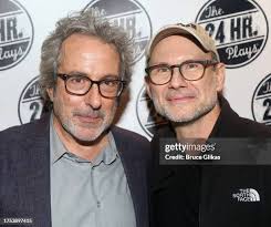 Warren Leight and Christian Slater pose at The 23rd Annual The 24... News  Photo