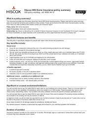 Separate purchase of aaa membership is generally required to obtain and renew aaa insurance. Hiscox 606 Home Insurance Policy Summary Key Facts
