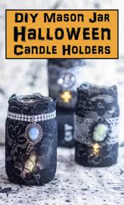 Elegant Gothic Lace Diy Halloween Mason Jar Candle Holders Entertaining Diva From House To Home