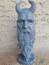 Mimir Inspired Bust Norse God of Wisdom and War