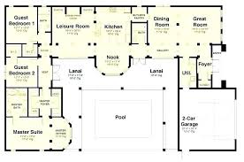 The bedrooms must be further away, usually grouped in the same public place. Courtyard Pool Floor Plans