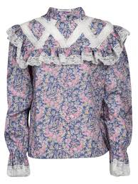 Some rare dishes have a green, red, pink, or black pattern instead of the cobalt blue. Shop Philosophy Di Lorenzo Serafini Floral Print Blouse In Pink Azure