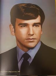 I bet he hated his hair back then... College portrait, 1969.