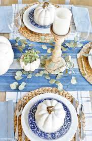 Continue to 8 of 22 below. A Blue And White Thanksgiving Table Sand And Sisal