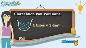 Volumen Umrechnen Liter Klasse 5 Wissen Youtube