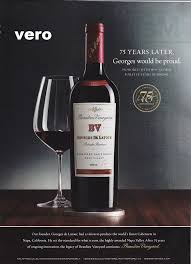 Georges De Latour 2014 Wine Alcohol Print Ad Clipping Photo Page Advertisement Vin