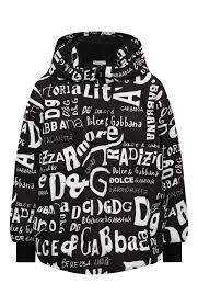 Пуховая куртка DOLCE & GABBANA детского черно-белого цвета — купить в  интернет-магазине ЦУМ, арт. L4JB0J/FSSES/8-14