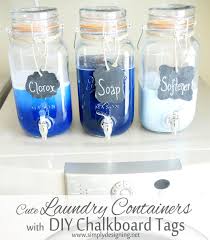 60 Farmhouse Laundry Room Ideas To Organize Your Laundry With Charm Laundry Soap Container Laundry Room Hacks Laundry Room Diy