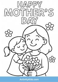 Mother's Day Coloring Worksheet- Download FREE Printable Worksheets for  Kids – ActivityKidz
