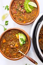 This delicious mexican lentil soup is vegetarian, vegan, and gluten free! Instant Pot Lentil Soup Mexican Style Leelalicious Instant Pot Soup Recipes Lentil Soup Mexican Food Recipes Authentic