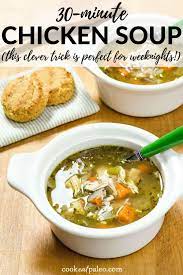 This Is An Easy Chicken Soup Recipe Made With Rotisserie Chicken A Great Quick Alternat Chicken Soup Recipes Chicken Soup Recipes Easy Rotisserie Chicken Soup