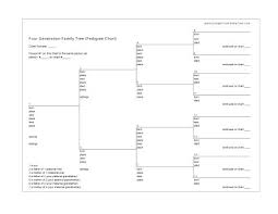 12 Valid Four Generation Family Tree Pedigree Chart