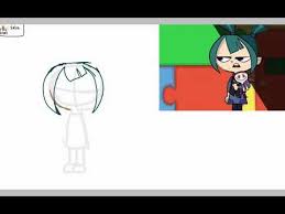 She sees gwen with her pink poodle and starts making fun of her. Total Dramarama Gwen Drawing Youtube