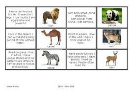 Animal what can provide food before it. Animal Riddles Wild Animals By Teachani1 Teachers Pay Teachers