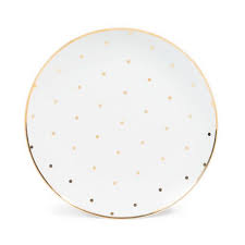 Assiette A Dessert En Porcelaine Blanche Pois Dores D 20 Cm Maisons Du Monde Porcelaine Blanche Deco Table Maison Du Monde