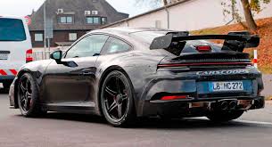 These could help the gt4 rs's engine rev higher to produce more power. Is This The New Porsche 911 Gt3 Or The Gt3 Rs Caught In The Open Carscoops