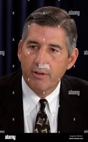 Bob Bowlsby, chair of the NCAA Division I Men's Basketball Selection  Committee, answers a question during a news conference in Indianapolis,  Sunday, March 13, 2005.(AP Photo/Darron Cummings Stock Photo