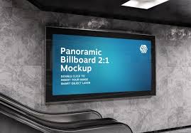Download Free Psd Billboard Mockup In Subway Station