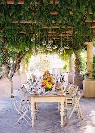 How To Throw The Ultimate Garden Wedding 1 Vibrant Live Ceiling Ojai Wedding Garden Wedding Reception Garden Wedding