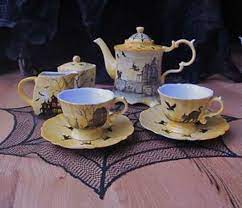 Halloween Tea Set Tea Pots Halloween Dishes Halloween Tea Party