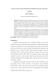 Sesuai permendiknas no.12 th 2007 tentang standar pengawas sekolah / madrasah. Pdf Konsep Al Qur An Dalam Mengajarkan Pendidikan Seks Pada Anak Sejak Usia Dini