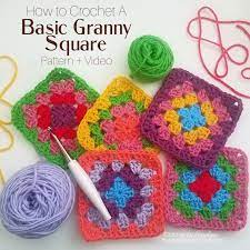 This easy crochet pattern consists of 14 granny squares attached together, and a fun border added each side. How To Crochet A Basic Granny Square Free Pattern The Purple Poncho