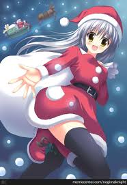 Shop the latest anime stuffs deals on aliexpress. She S Legit Super Cute And I M Even Ignoring The Sexy 195538730 Added By Nanablue At Merry Christmas From Thicc Anime Santa