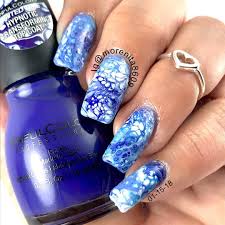 My Very First Fluid Nail Art Nails Fluidnailart Nailart Sinfulcolors Bluenails Nailstyle Unas Disenodeunas Fancy Nails Nail Stamper Floral Nails