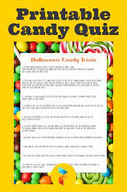 This printable halloween trivia game gives you 20 halloween fun facts! 10 Best Free Printable Candy Quiz Printablee Com