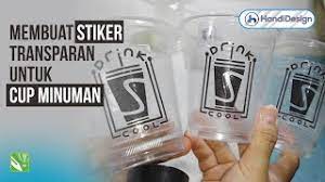 Cek aneka rekomendasi cetak gelas plastik terlengkap & terbaik lainnya. Cara Membuat Stiker Transparan Untuk Cup Minuman Label Kemasan Youtube