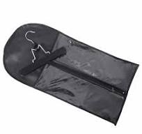 Hair Extensions Storage Bag with Hair Extensions Hanger Portable Wig  Storage Bag Dust-proof Wig Bag (Black)