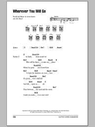 Check spelling or type a new query. Wherever You Will Go Sheet Music The Calling Guitar Chords Lyrics