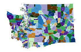 Maps Of All The School Districts In Washington State Map State School School District
