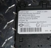 Emerson DeltaV TERMINAL BLOCK KJ3201X1-EA1 12P2537X032 ...